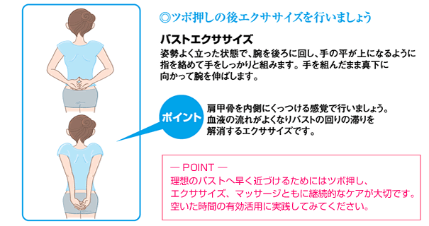 バストエクササイズのポイント