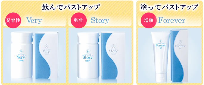 飲んでバストアップ、塗ってバストアップ